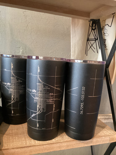 Black Boise City tumbler
