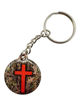 Load image into Gallery viewer, Tap To Pray™ - Prayer Tag Keychains: Black + Cross
