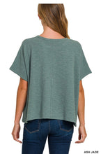 Load image into Gallery viewer, Ash Jade Cotton Slub Oversize Tee