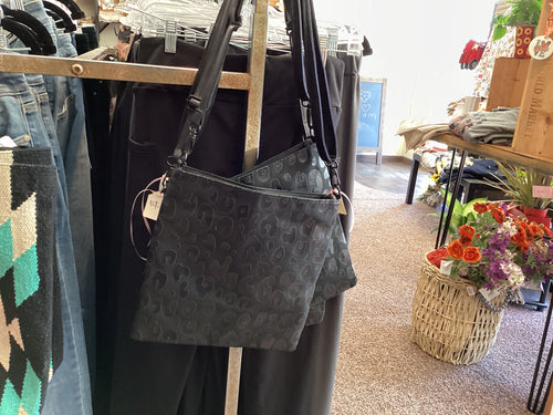 Black Leopard purse
