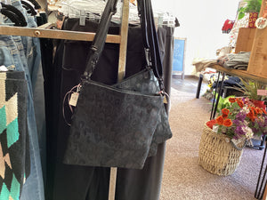 Black Leopard purse