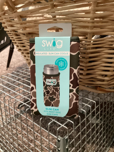 SWIG Insulated Slim Can Coolie 12oz Hunting Camo