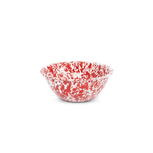 Load image into Gallery viewer, Splatter Enamelware Small Serving Bowl: Navy &amp; Cream