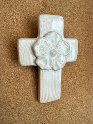 MudPie Flower Ceramic Crosses