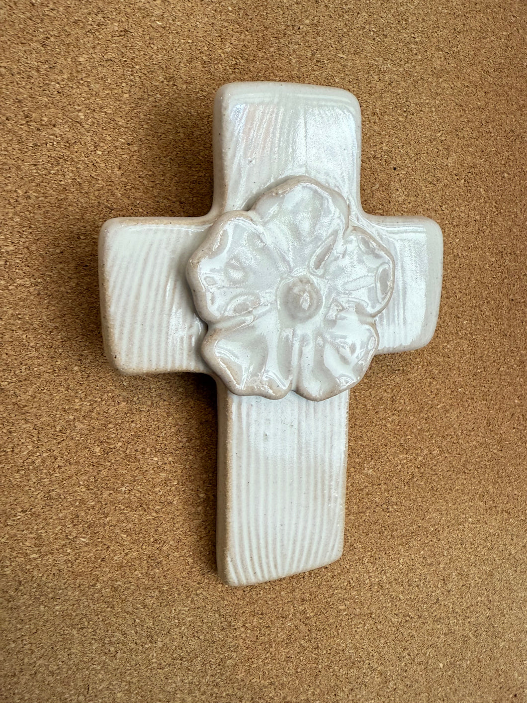 MudPie Flower Ceramic Crosses