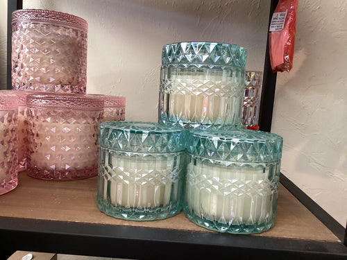 Azure sands blue Candle