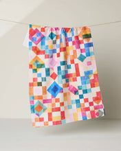 Load image into Gallery viewer, Patchwork Geo Tea Towel Crabtree