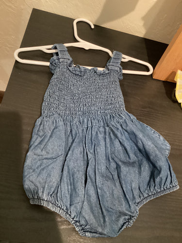 3-6M Denim Romper