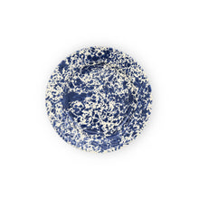 Load image into Gallery viewer, Splatter Enamelware Dinner Plate: Navy &amp; Cream
