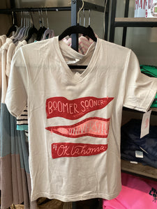 Boomer Sooner V-Neck Tee
