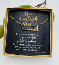 Load image into Gallery viewer, Mustard Seed Necklace, Faith Gift, Encouragement Gift: Gold