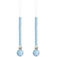Load image into Gallery viewer, Baby Pacifier Clips, 100% Food Grade Silicone by Comfy Cubs: Beige