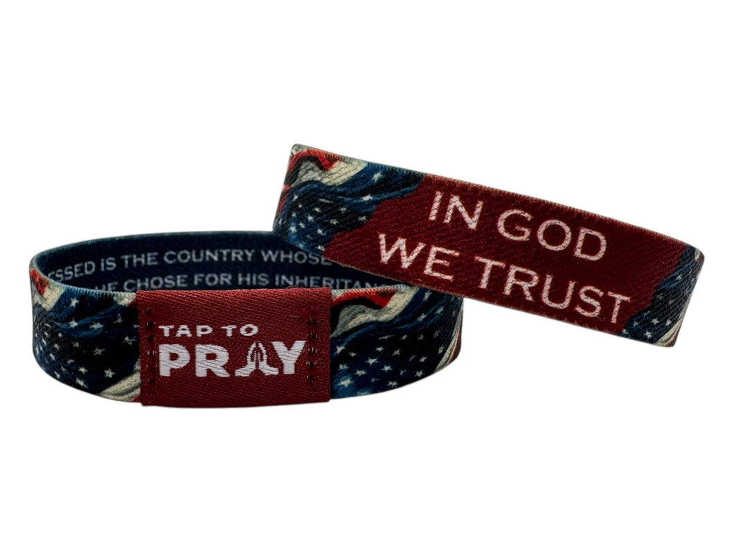 Tap To Pray™ Wristbands - Patriot: Small