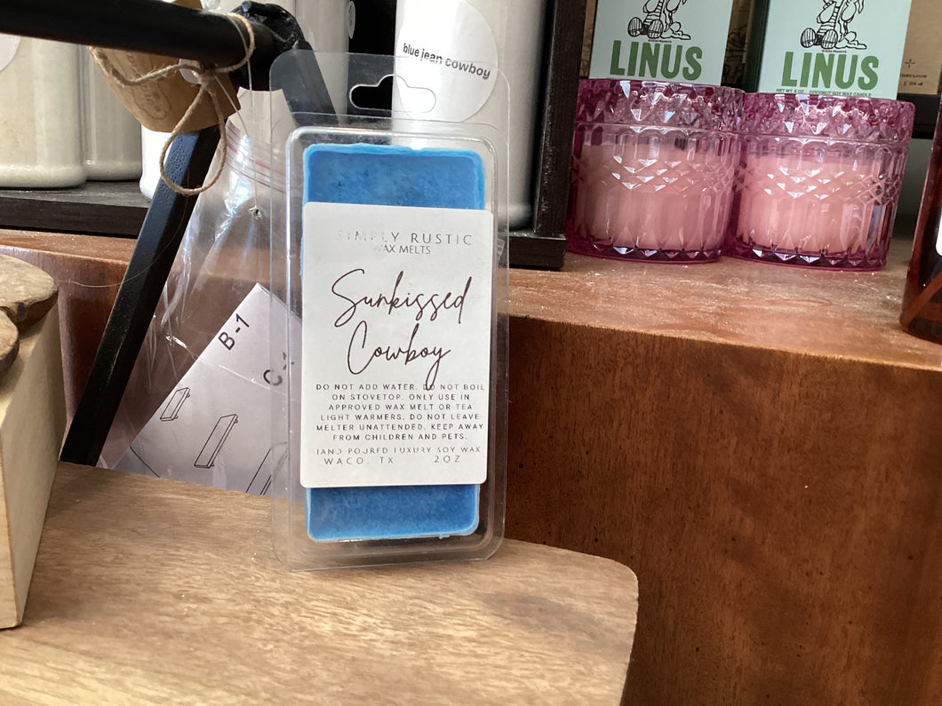 Simply Rustic wax melts Sun-kissed Cowboy