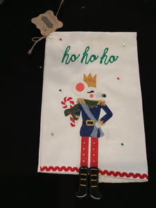 Ho Ho Ho Nutcracker Teatowel