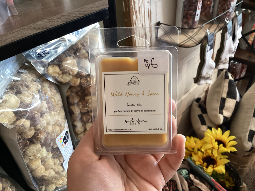 Wild honey & spice wax melt