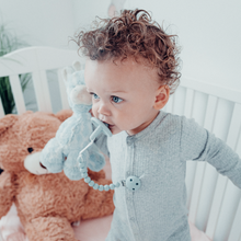 Load image into Gallery viewer, Baby Pacifier Clips, 100% Food Grade Silicone by Comfy Cubs: Beige