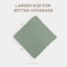 Load image into Gallery viewer, Hooded Baby Towel, 6 Layer 100% Muslin Cotton by Comfy Cubs: Cedar and Sand / Pack of 2 KO