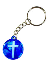 Load image into Gallery viewer, Tap To Pray™ - Prayer Tag Keychains: Black + Cross