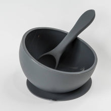 Load image into Gallery viewer, Silicone Suction Bowl and Spoon Set: Clay