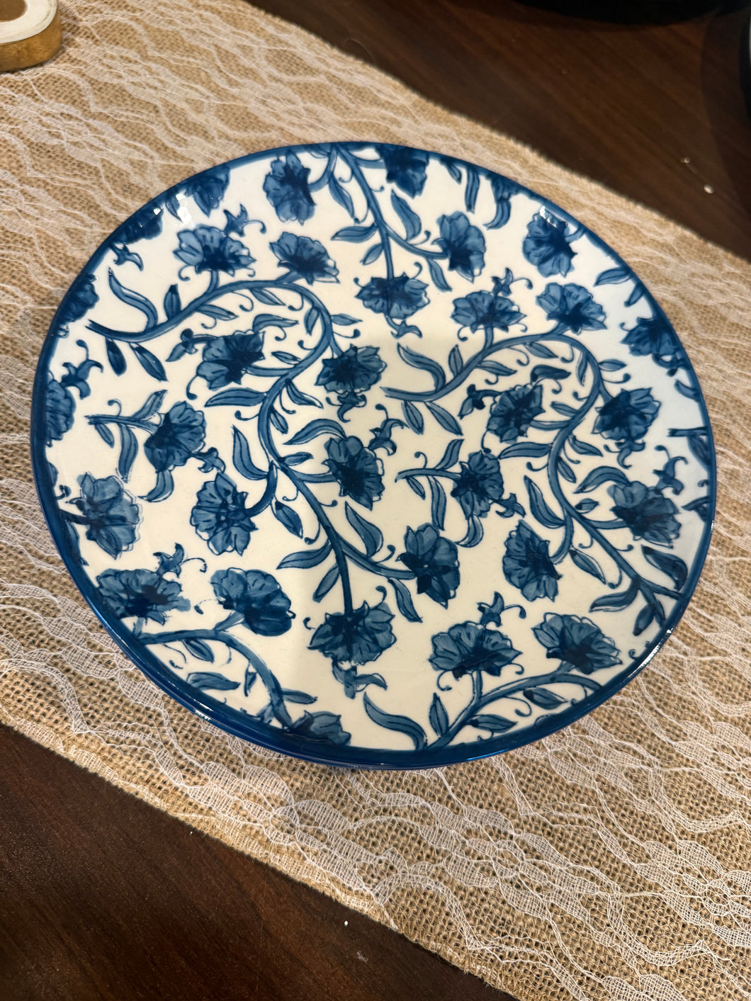 MudPie Cornflower Print Salad Plate(Armas)