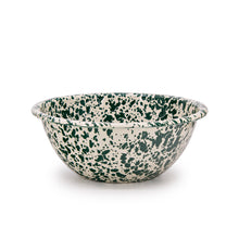 Load image into Gallery viewer, Splatter Enamelware Small Serving Bowl: Navy &amp; Cream