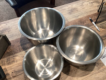 Load image into Gallery viewer, Stainless steel bowl set(3) Trantham/Wheeler