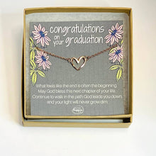 Load image into Gallery viewer, Graduation Gift Necklace, Small Graduation Gift: Rose Gold