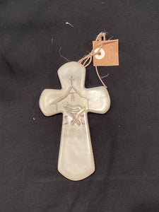 Manger Ceramic Cross
