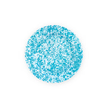 Load image into Gallery viewer, Splatter Enamelware Dinner Plate: Navy &amp; Cream