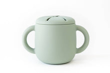 Load image into Gallery viewer, Silicone Snack Cup with Lid: Charcoal crews