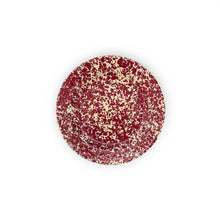 Load image into Gallery viewer, Splatter Enamelware Flat Salad Plate: Navy &amp; Cream