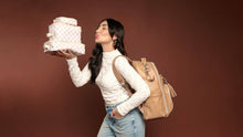 Load image into Gallery viewer, Taupe Checkerboard Pack Like a Boss™ Packing Cubes(Crews)