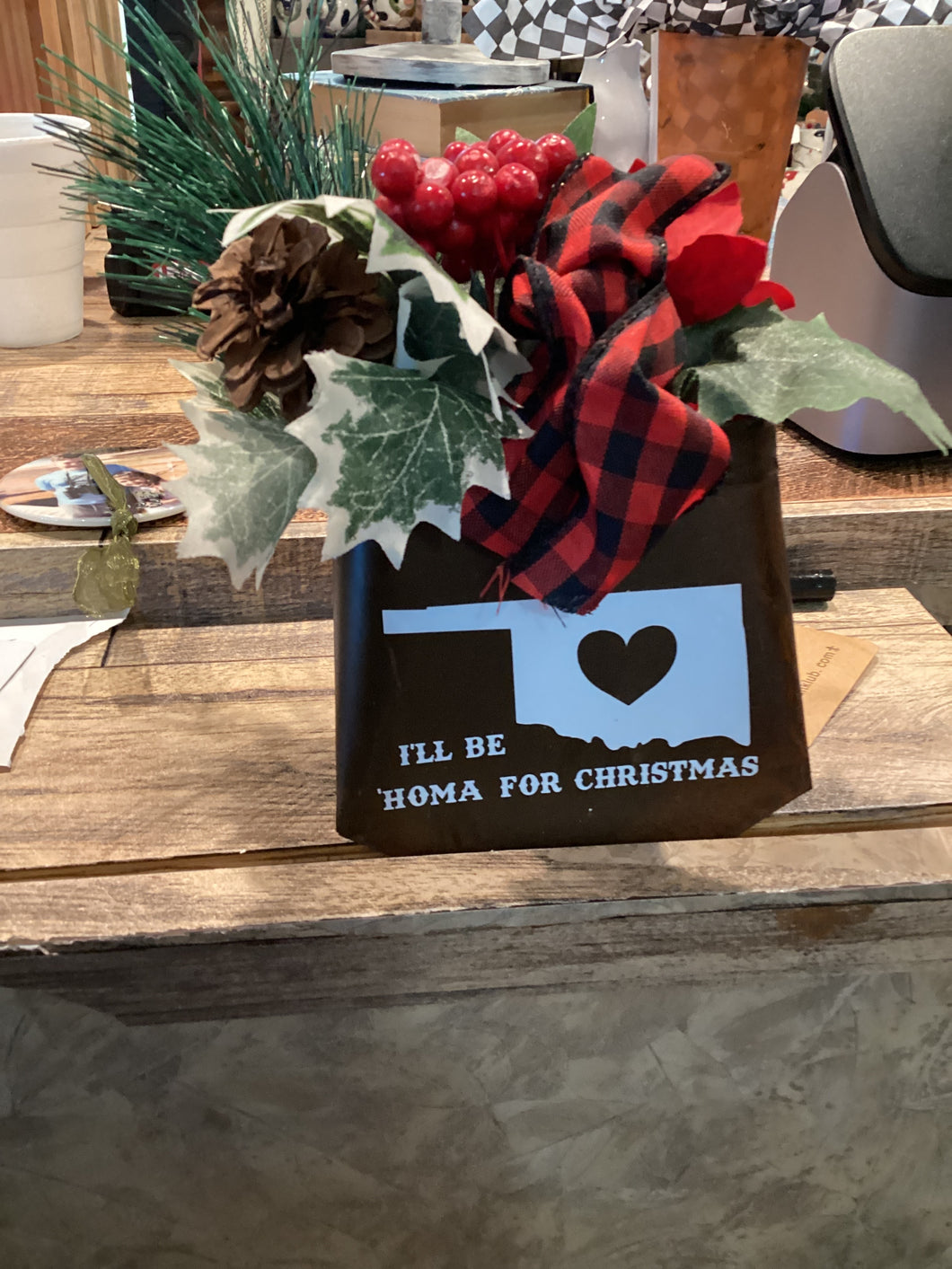 “I’ll be ‘homa for Christmas” ornament