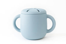 Load image into Gallery viewer, Silicone Snack Cup with Lid: Charcoal crews