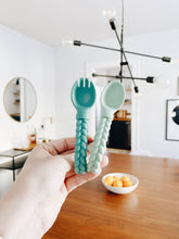 Load image into Gallery viewer, Sweetie Spoons™ Spoon + Fork Set: Mint(Crews)