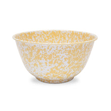 Load image into Gallery viewer, Splatter Enamelware Large Salad Bowl: Navy &amp; Cream Splatter