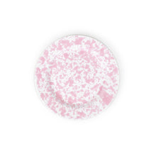 Load image into Gallery viewer, Splatter Enamelware Flat Salad Plate: Burgundy &amp; Cream