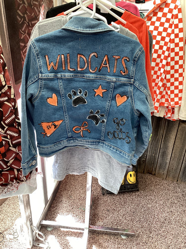 Youth WILDCATS jean jacket
