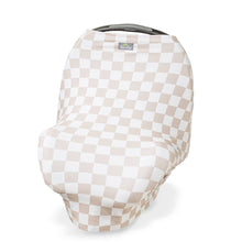 Load image into Gallery viewer, Taupe Checkerboard Mom Boss™ 4-in-1 multi-use cover(Crews)