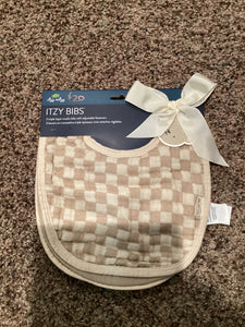 Cream Checkered Bib