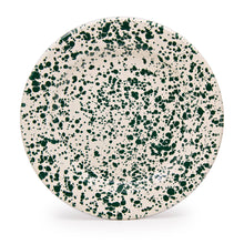 Load image into Gallery viewer, Splatter Enamelware Dinner Plate: Navy &amp; Cream
