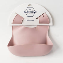 Load image into Gallery viewer, Silicone Baby Bib: Apricot