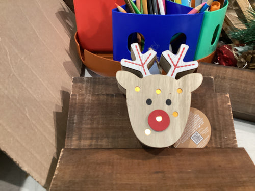 Light up reindeer ornament