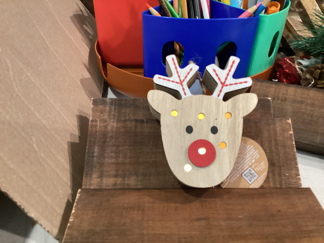 Light up reindeer ornament