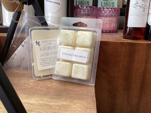 Simply Rustic wax melts Coconut Bourbon
