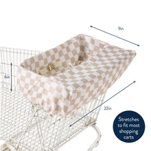 Load image into Gallery viewer, Checkerboard Itzy Shopping Cart Cover(Dyer)