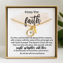 Load image into Gallery viewer, Mustard Seed Necklace • Faith Necklace with Scripture Card: Silver