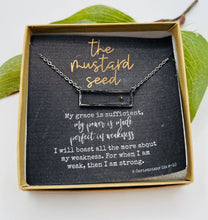 Load image into Gallery viewer, Mustard Seed Necklace, Faith Gift, Encouragement Gift: Gold