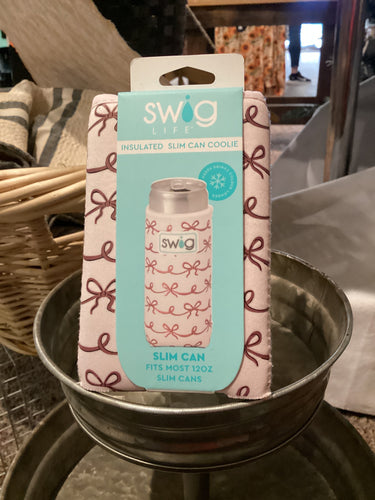SWIG Insulated Slim Can Coolie Pretty in Pink 12oz